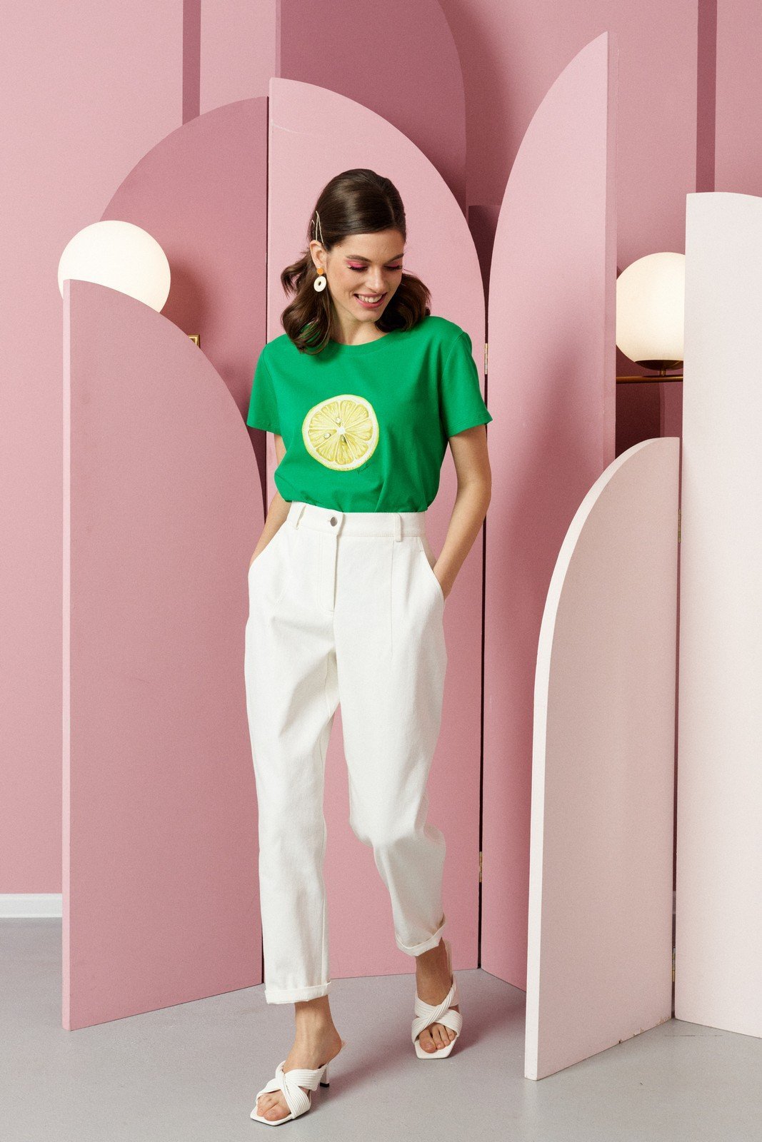 Футболка 9136 сочная трава VIZANTI купить в интернет магазине Велесмода